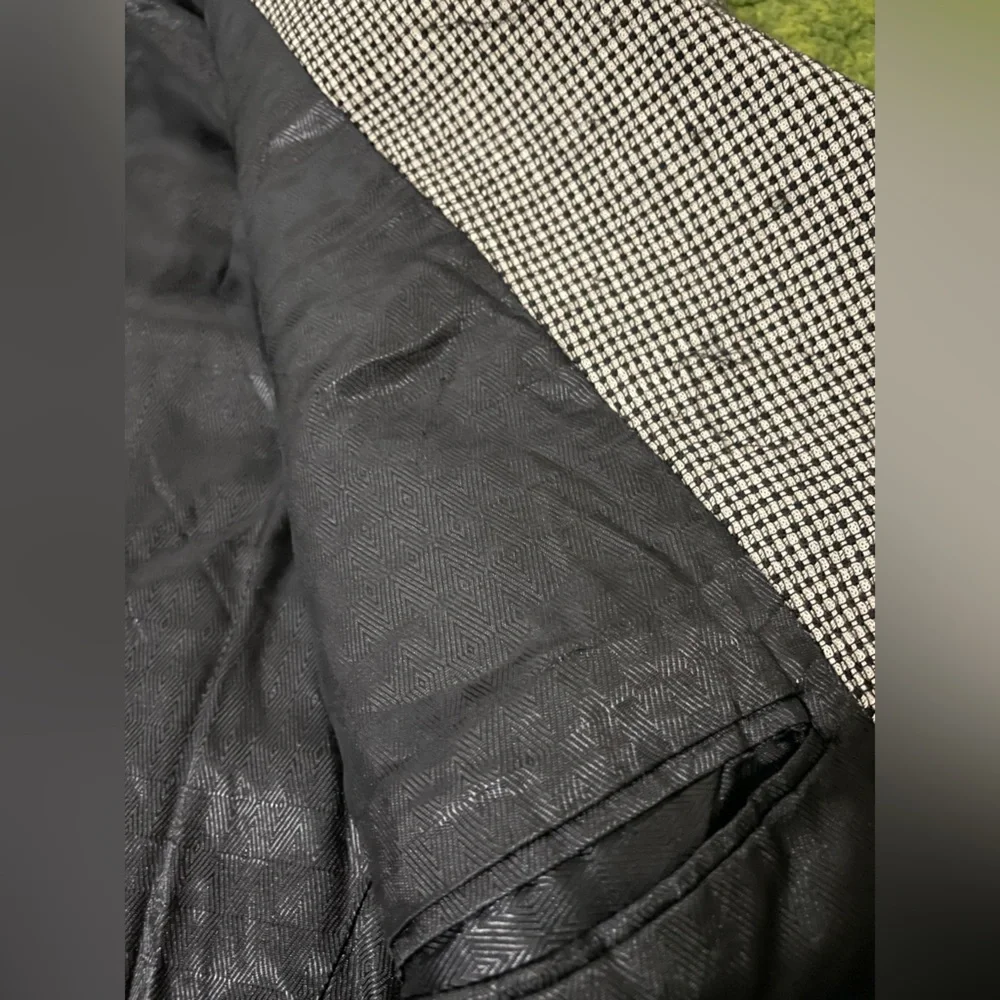 Vintage Mondo Uomo Black and White Checkered Blazer - Picture 8 of 14